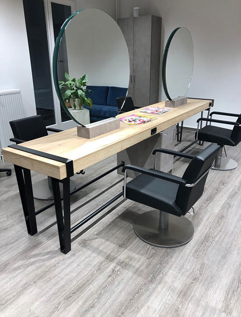 Tisch Friseursalon von Schrör Edelstahl Metallbau